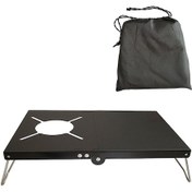 Resim Jeemson Alüminyum Kamp Masası - Katlanabilir, Taşınabilir, Izgara Ve Piknik İçin Ideal Siyah 