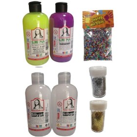 Resim Slime Slaym Yapma Seti 250Ml 4 Adet + Toz Sim 2 Adet + Köpük N11.164 