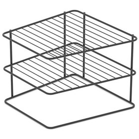 Resim Teknotel Dolap Içi Düzenleyici Mutfak Rafı Metal Mat Siyah Kb091 