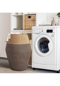 Resim Mavaux Themis Çamaşır Sepeti, Kirli Elbise Sepeti, Hasır Pamuk Halat Uzun Çamaşır Sepeti, Ev Dekoru Kırçıllıjüt 