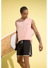 Resim Defacto Defactofit Regular Fit Esnek Dokulu Kısa Boy Deniz Şortu D9631ax25hsbk81 Siyah 