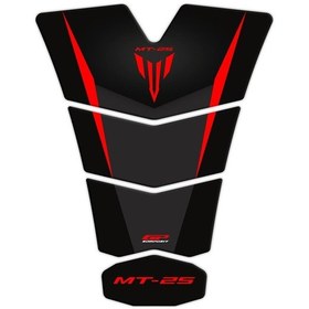 Resim GP Kompozit Yamaha MT-25 2020-2024 Uyumlu Tank Pad Seti Kırmızı 