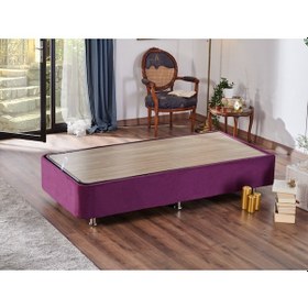 Resim Nironyatak Niron Purple Baza - 90X190 Cm Tek Kişilik Sandıklı Mor Kumaş Baza 
