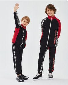Resim Skechers Micro Collection B Full Zip Jacket Büyük Erkek Çocuk Siyah Ceket Sk241121-001 Siyah 