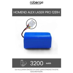 Resim Homend Alex Laser Pro 1281h Robot Süpürge Uyumlu 3200 Mah Batarya - Muadil Ürün 