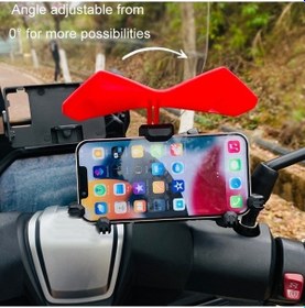 Resim Wholesale00 Motosiklet Telefon Tutucu, Geniş Deflektör, Mavi Güneş-karşı Koruma Std 