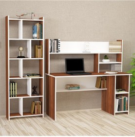 Resim Kalenderdekor1 Kalender Dekor Jimmy Snow 145 Cm Çalışma Takımı Jm03 Beyaz - Ceviz 