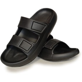 Resim Oregon Shoes Feelup Comfort Taban Eva Erkek Plaj Havuz Deniz Günlük Cırtlı Terlik Siyah 