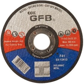 Resim Gfb 2357 Metal 230x3,0x22,23 Mm Kesici Taş 25 Adet 