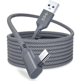 Resim Oculus Quest 2 Link Kablosu 5 M USB 3.0 Quest2 Vr Veri Aktarım Hızlı Ücretler Için Hızlı Şarj Kabloları Vr Kulaklık Aksesuarları (5m) 