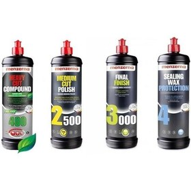 Resim Menzerna 400 Green-2500-3000-sealing Wax 4 Lü Set 1lt-231 