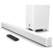 Resim Majorıty K2 Beyaz Bluetooth Lu Kablosuz Soundbar Ve Subwoofer 