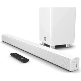 Resim Majorıty K2 Beyaz Bluetooth Lu Kablosuz Soundbar Ve Subwoofer 