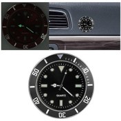 Resim Araç İçi Yapıştırma Saat Araba Işıklı Saat Siyah A 