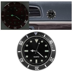 Resim Araç İçi Yapıştırma Saat Araba Işıklı Saat Siyah A 