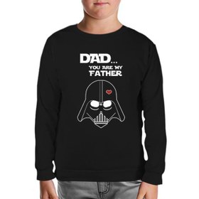 Resim Star Wars - You are my Father Siyah Çocuk Sweatshirt 