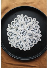 Resim 6 Adet Fransız Tarzı Modern Gold Simli Madame Bardak Altlığı & Ko Altın 