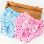 Resim Bow Style Köpek Güvenlik Pantolonu, Köpek Menstrüasyon Pantolonu Pet Fizyolojik Pantolon 
