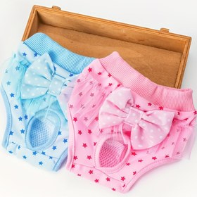 Resim Bow Style Köpek Güvenlik Pantolonu, Köpek Menstrüasyon Pantolonu Pet Fizyolojik Pantolon 