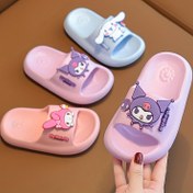 Resim 14 Yaş ve Altı Çocuklar için Yumuşak EVA Taban, Üst ve Dışarı ile Sürtünme Önleyici İç Mekan Slippers, Sevimli Hayvan Desenleri - Kız Çocukları için Şirin Karikatür Temalı EVA Terlik 