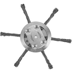 Resim Padalink 6 Lü Çelik Tellerli Çim Kesme Başı, 15 Cm Çalışma Çapı, 5.5 Mm İç Çap, Zırh Çelik Ve Yay Çeliği, Bahçe Çimlendirme Aracı 