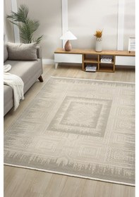 Resim Gusto Bej Halı Salon Oturma Odası Çocuk Odası Yatak Odası Halısı 907 Bej 