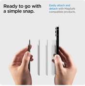 Resim Spigen Valentinus Magfit İphone Uyumlu 14, 13, 12 İçin Manyetik Cüzdan Kartlık 2 Kartlı Pu Black 