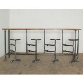 Resim Blbn Design Dekoratif Borudan Masa ve Tabure 