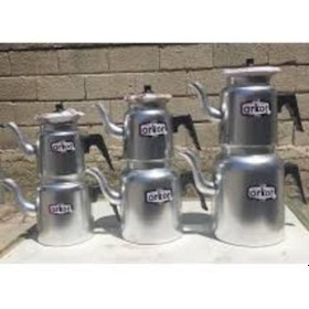 Resim Arkor Alüminyum Eleksol Çaydanlık No4 Gri 