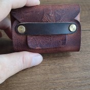 Resim Sumerian Wallet Deri Cüzdan Tarçın Avuçiçi Cüzdan Rfıd Kart Koruma Hediye 