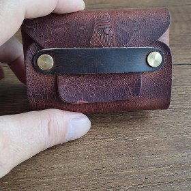 Resim Sumerian Wallet Deri Cüzdan Tarçın Avuçiçi Cüzdan Rfıd Kart Koruma Hediye 
