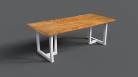 Resim NTConcept Ken Doğal Ahşap Yemek Masası - AMZ-maym106act (85 x 150 cm) 