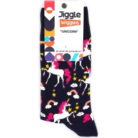 Resim Jiggle Wiggles Unicorn Desenli Çorap 