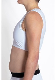 Resim Binder Göğüs Korsesi Jinekomasti Korsesi Göğüs Düzleştirici Ve Toparlayıcı Korse Beyaz 