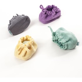 Resim Zuppers Organik Yenidoğan Patik - Müslin - Limon (0-6 AY) 