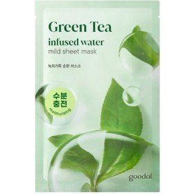 Resim Hassas Ciltlere Özel Yeşil Çay İçeren Yaprak Maske Goodal Green Tea Infused Water Mild Sheet Mask 