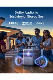 Resim Anker Nebula Cosmos Laser 4K Se Google Tv'li Dolby Vision Projeksiyon Cihazı - D2342 