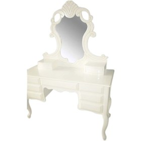 Resim Bengimobilya Makyaj Masası Dresuar Ahşap Kayın Aslan Lükens Ayak 9 Çekmeceli A 