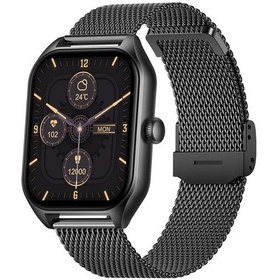 Resim Akıllı Saat Classic Black 42mm - Çoklu Fonksiyonlu Kare Tasarım-493 