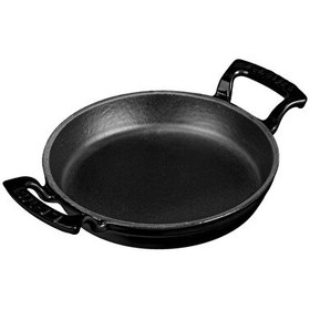 Resim Lava Yekpare 20 CM Döküm Çift Kulplu Yuvarlak Siyah Sahan LV Y TV 20 SHN BL 