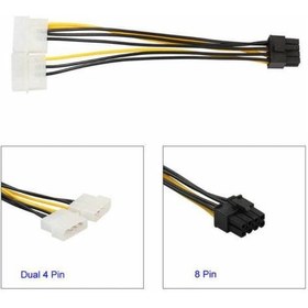 Resim 8 Pin Power Kablo 8 Pin To Molex Power Pcıe Ekran Kartı Güç Kablo 