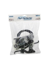 Resim Plastik Bisiklet Fren Takımı Set 2pcs Fren Kolu - 1pcs Fren Teli 