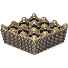 Resim Antik Bakır Kapaklı Küllük - Kül Tabağı - Kül Tablası 