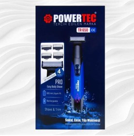 Resim Powertec TR650 Ense Sakal Vücut Tıraş Makinesi 