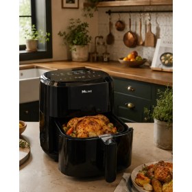 Resim Savarga 1360W Sıcak Hava Fritözü Dijital 4 Litre Air Fryer Dokunmatik Panel 