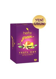 Resim Herby Şeftali ve Vanilya Yeşil Çay 3 x 18'li 