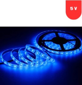 Resim 5 Volt 2835 Smd Mavi İç Mekan 60 Ledli 5 Metre Şerit Led 