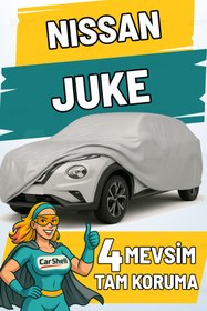 Resim Car Shell Nissan Juke Uyumlu Araba Brandası Su ve Güneş Geçirmez Çizilmez Miflonlu Örtü Oto Örtü 