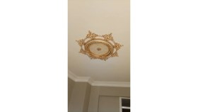 Resim Decogold 60 cm Oval Bronz Saray Tavan Göbek 