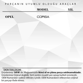 Resim Opel Corsa Için Z Profili Kontak Şaft Kilit Silindir Mili 